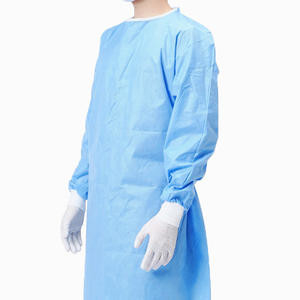 Áo choàng phẫu thuật bệnh viện Blue Cách ly y tế Áo choàng phẫu thuật dùng một lần