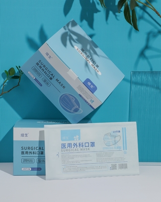 Mặt nạ dùng một lần màu xanh đen 3 lớp Mặt nạ không dệt có vòng tai đàn hồi